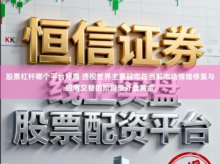 股票杠杆哪个平台好用 透视世界主要股市在当前市场情绪修复与回落交替的阶段里外盘黄金