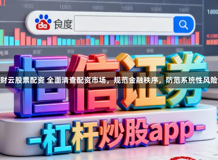 财云股票配资 全面清查配资市场，规范金融秩序，防范系统性风险